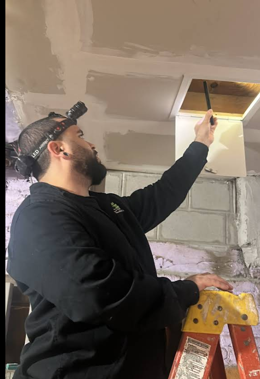 Custom rodent access panels installed in a NYC cannabis dispensary
