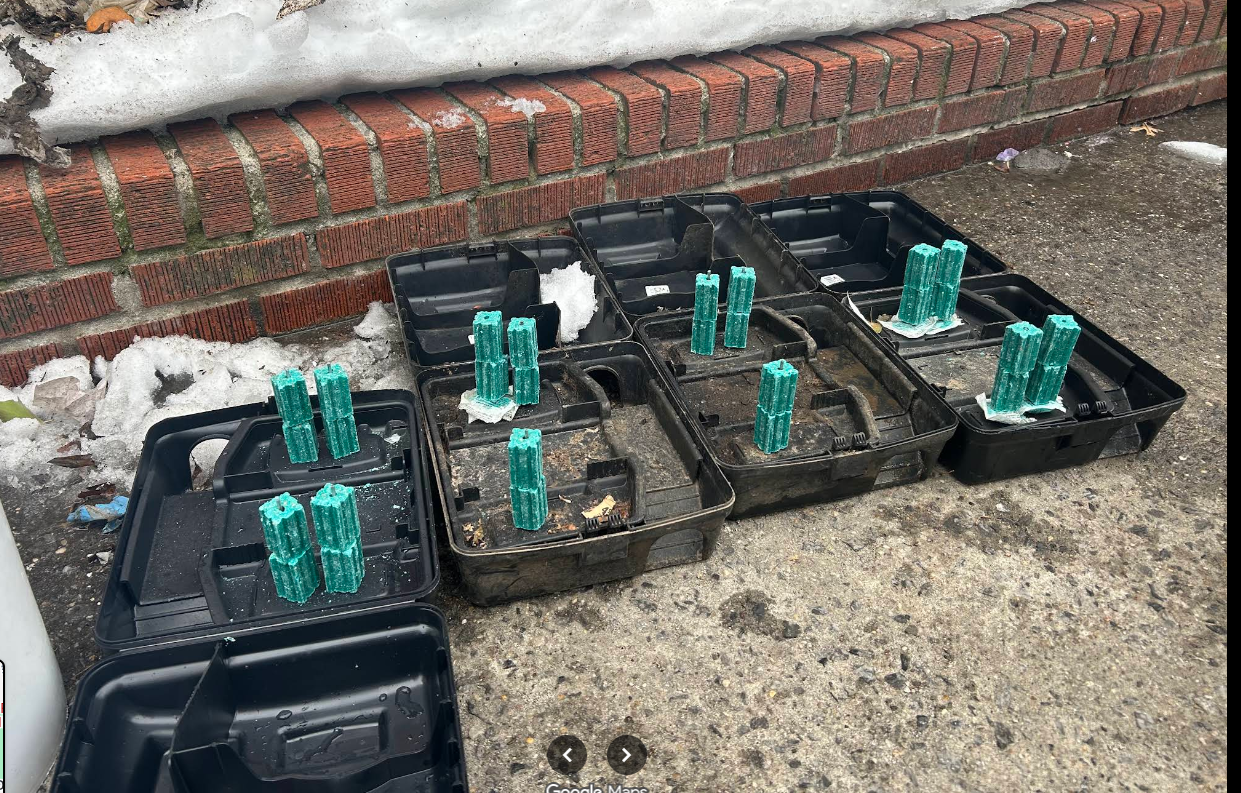 Dated exterior bait stations