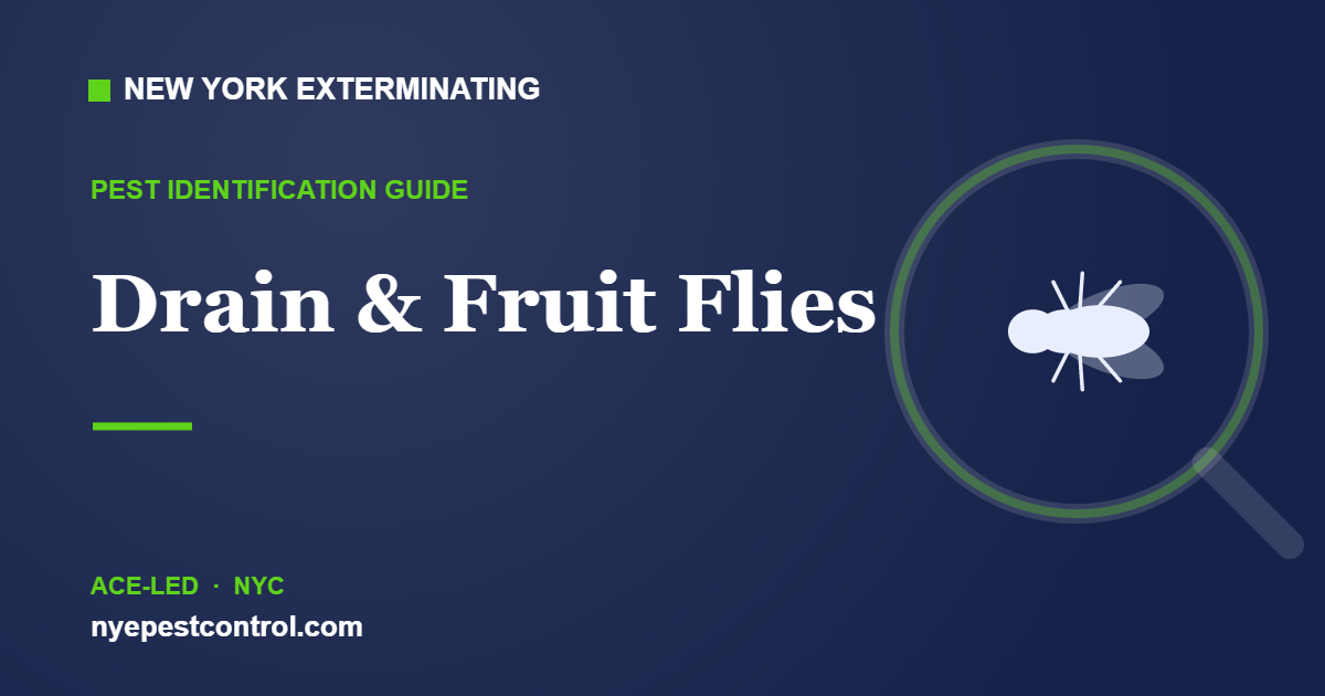 Illustrated guide: Drain & Fruit Flies — New York Exterminating