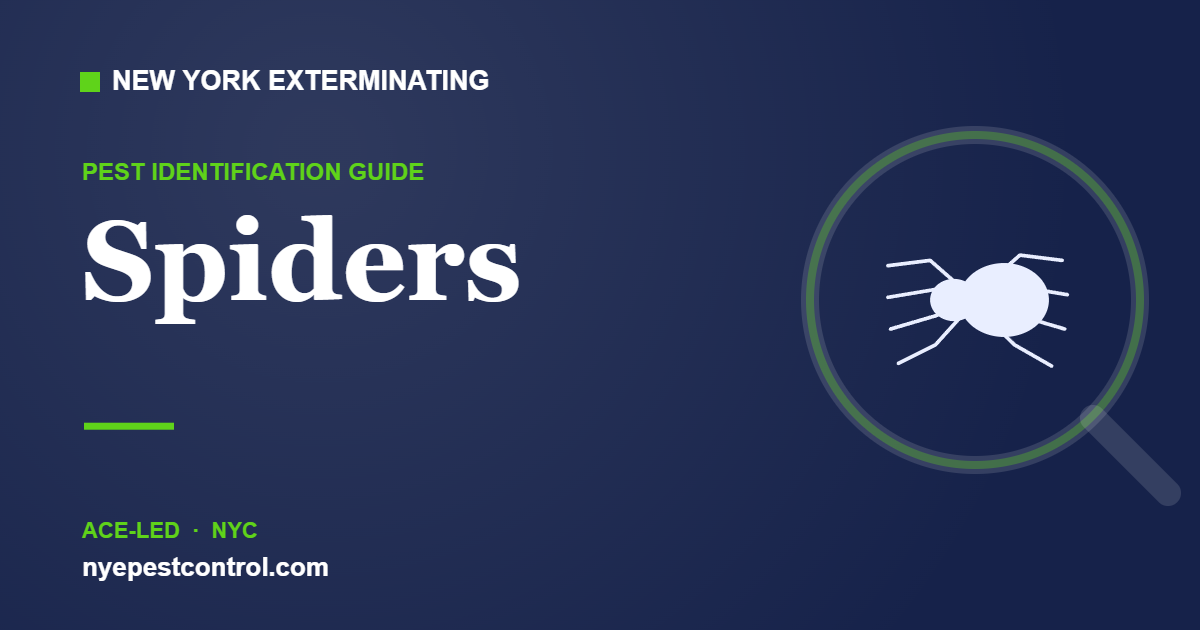Illustrated guide: Spiders — New York Exterminating